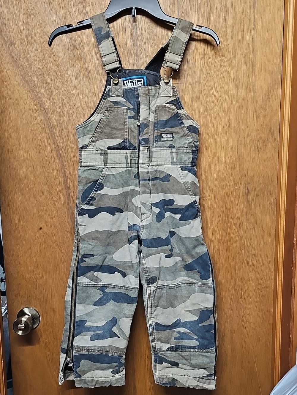 Walls Kids Camo Overalls - Green, Brown, Tan